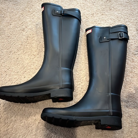 Hunter Women's Original Back Adjustable Tall Rain Boots - Picture 2 of 7